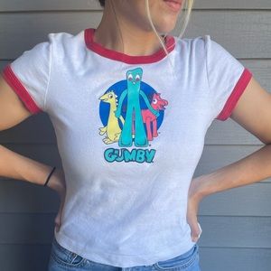 VINTAGE GUMBY TEE — Y2k style